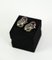 925 Sterling Silver Ear Clips with Garnets from George Jensen, 2007, Set of 2 5