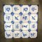 Mid-Century Nesting Tables with Delft Blue Tile Tops, Set of 3, Image 5