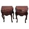 French Nightstands with Drawers and Carbriole Legs, 1940s, Set of 2, Image 1