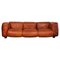 Marius & Marius 3-Seat Sofa in Leather by Mario Marenco for Arflex, 1970s, Image 1