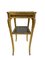 Rectangular Gilded Wood Side Table with Marble Top 6