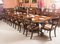 Tavolo da pranzo in stile Regency in mogano fiammato, anni '70, Immagine 5