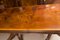 Tavolo da pranzo in stile Regency in mogano fiammato, anni '70, Immagine 14
