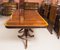 Regency Style Dining Table in Flamed Mahogany, 1970s 9