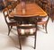 Regency Style Dining Table in Flamed Mahogany, 1970s 4