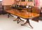 3-Pillar Mahogany Dining Table and Chairs, 1970s, Set of 17 7