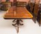 3-Pillar Mahogany Dining Table and Chairs, 1970s, Set of 17 9