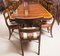 3-Pillar Mahogany Dining Table and Chairs, 1970s, Set of 17 2