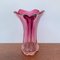 Vaso grande rosa di Fratelli Toso, Chambord, anni '40, Immagine 6
