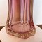 Große Rosa Vase von Fratelli Toso, Chambord, 1940er 5