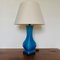 Turquoise Ceramic Table Lamp, 1980s, Image 4