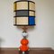 Lampe de Bureau Orange et Chrome de MCM, 1970s 1