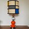 Orange and Chrome Table Lamp from MCM, 1970s 1