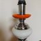 Orange and Chrome Table Lamp from MCM, 1970s, Image 5