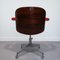 Chaise de Bureau Rouge par Ico & Luisa Parisi pour MIM, 1960s 6