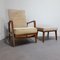Antimot Lounge Chair and Stool from Knoll, 1960s, Set of 2, Image 10