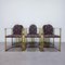 Hollywood Regency Dining Table and Armchairs from Belgo Chrom, 1980s, Set of 7 3