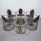 Hollywood Regency Dining Table and Armchairs from Belgo Chrom, 1980s, Set of 7 26