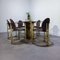 Hollywood Regency Dining Table and Armchairs from Belgo Chrom, 1980s, Set of 7 9