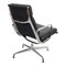 EA-215 Softpad Chair in Black Leather and Chrome by Charles Eames 4