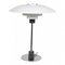 4/3 Table Lamp with White Metal Shades by Poul Henningsen 1