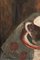Hans Keller, Bodegón con flores y taza de té, de principios del siglo XX, óleo sobre lienzo, Imagen 7