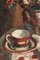 Hans Keller, Natura morta con fiori e tazza da tè, Inizio XX secolo, Olio su tela, Immagine 3