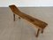 Antique French Country Bench in Carved Oak 2