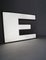 Large Dutch Industrial Letter E Lamp in Black and White, 1980s 8