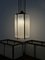 Lanterna da soffitto vintage industriale a quattro pannelli di Holophane, anni '20, Immagine 2