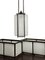 Lanterna da soffitto vintage industriale a quattro pannelli di Holophane, anni '20, Immagine 5