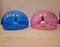 Pendant Lamps Model Fl/Y in Blue and Pink from Kartell, Italy, 1990s, Set of 2 5