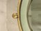 Small Round Nesting Tables in Brass Frame & Glass Tops with Mirrored Border, 1970s, Set of 3, Image 6