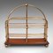 English Newspaper Rack in Oak & Brass, 1890s, Image 5