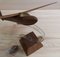 Vintage Gliding Modell Schreibtisch Ornament aus Teak & Acryl, 1960er von Gerhard Reussner 5