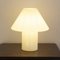Large Vintage Mushroom Table Lamp in Glass of Glossy White Murano, Italy 2