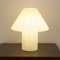 Large Vintage Mushroom Table Lamp in Glass of Glossy White Murano, Italy, Image 2