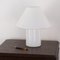 Grande Lampe de Bureau Champignon Vintage en Verre de Murano Blanc Brillant, Italie 3