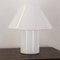 Large Vintage Mushroom Table Lamp in Glass of Glossy White Murano, Italy, Image 5