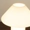 Lampe Champignon Vintage avec Verre de Murano Blanc Brillant, Italie 10