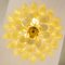 Murano Glass Petal Suspension Lamp in Amber & White Color, Italy, 1990s, Image 8