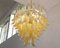 Murano Glass Petal Suspension Lamp in Amber & White Color, Italy, 1990s 10