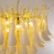 Murano Glass Petal Suspension Lamp in Amber & White Color, Italy, 1990s 7