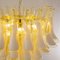 Murano Glass Petal Suspension Lamp in Amber & White Color, Italy, 1990s, Image 7