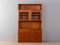 Vintage Vitrine aus Glas & Teak, 1980er 1