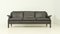3-Seater Sofa in Dark Brown Leather by Aage Christiansen for Erhardsen & Andersen, 1960s, Image 3