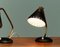 Perforated Black & Brass Table Lamps attributed to Erik Wärnå for Ewa Sweden, 1950s, Set of 2, Image 3