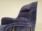 Swedish High-Back Armchair in Velour, 1960s, Image 4