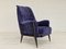 Swedish High-Back Armchair in Velour, 1960s 6