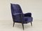 Swedish High-Back Armchair in Velour, 1960s, Image 6
